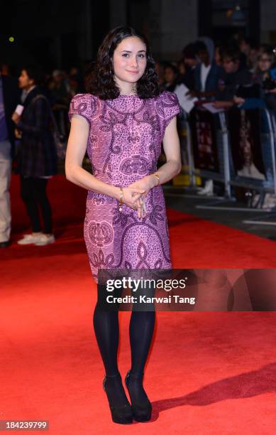 Yasmin Paige attends a screening of 'The Double' during the 57th BFI London Film Festival at Odeon West End on October 12, 2013 in London, England.