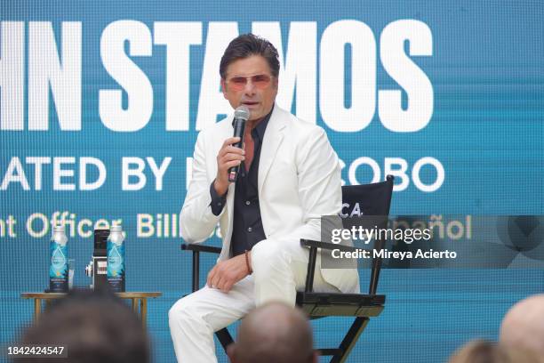 Actor/author John Stamos attends the Tribeca Storytellers: John Stamos at the Tribeca Music Lounge during Art Basel Miami Beach at Miami Beach...