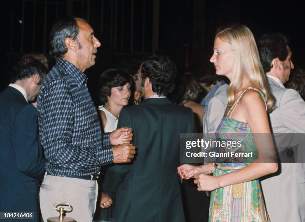 Spanish TV presenter Joaquin Prat with his wife Marianne Madrid, Castilla La Mancha, Spain. .