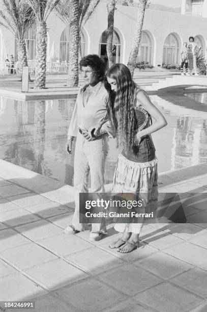 The Italian singer Al Bano with his wife, American singer Romina Power Marbella, Andalusia, Spain. .