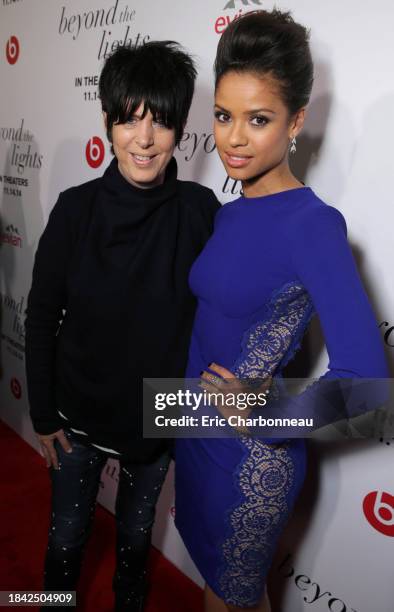 Diane Warren and Gugu Mbatha-Raw attend the premiere for Relativity Studios' and BET Studios' "Beyond the Lights" held at the Arclight Hollywood...