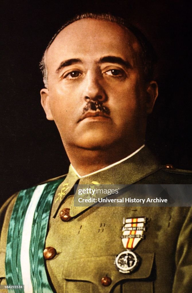 Portrait of Francisco Franco, Spanish dictator