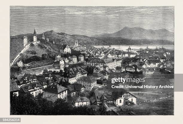 An Autumn Tour In Switzerland: General View Of Lucerne