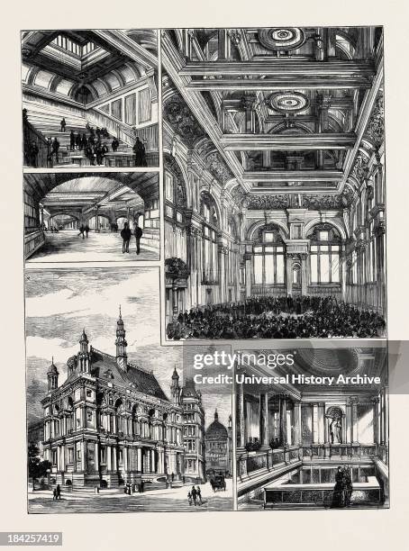 Opening Of The New Buildings For The City Of London School On The Thames Embankment By The Prince Of Wales: 1. The Theatre; 2. The Opening Ceremony...