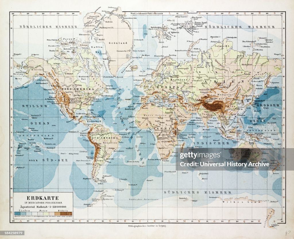 Map Of The World, 1899