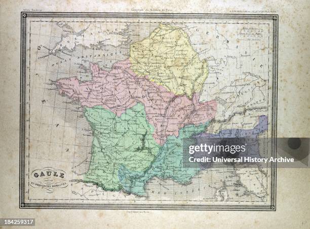 Simple Gaul Map Map 1872 Photos and Premium High Res Pictures - Getty Images