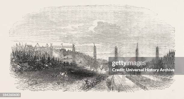 The Crumlin Viaduct, On The Western Valley Railway Uk