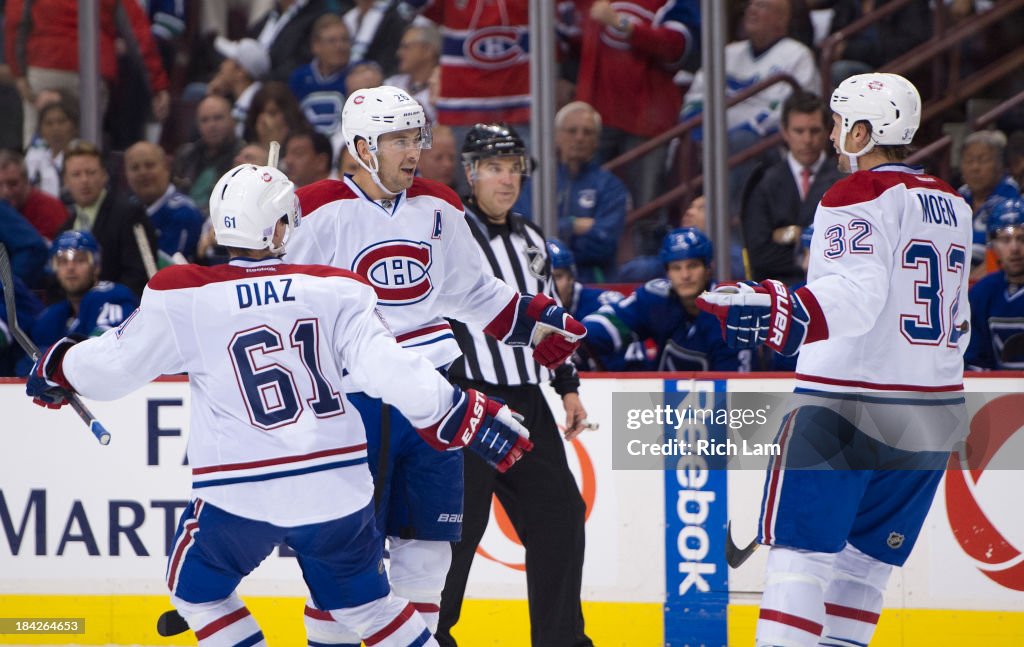 Montreal Canadiens v Vancouver Canucks