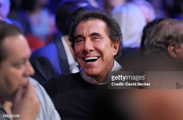 Wynn Resorts Chairman and CEO Steve Wynn attends the Bradley vs. Marquez fight co-sponsored by the Wynn Las Vegas at the Thomas & Mack Center on...