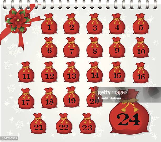 advents-kalender - advent calendar surprise stock-grafiken, -clipart, -cartoons und -symbole