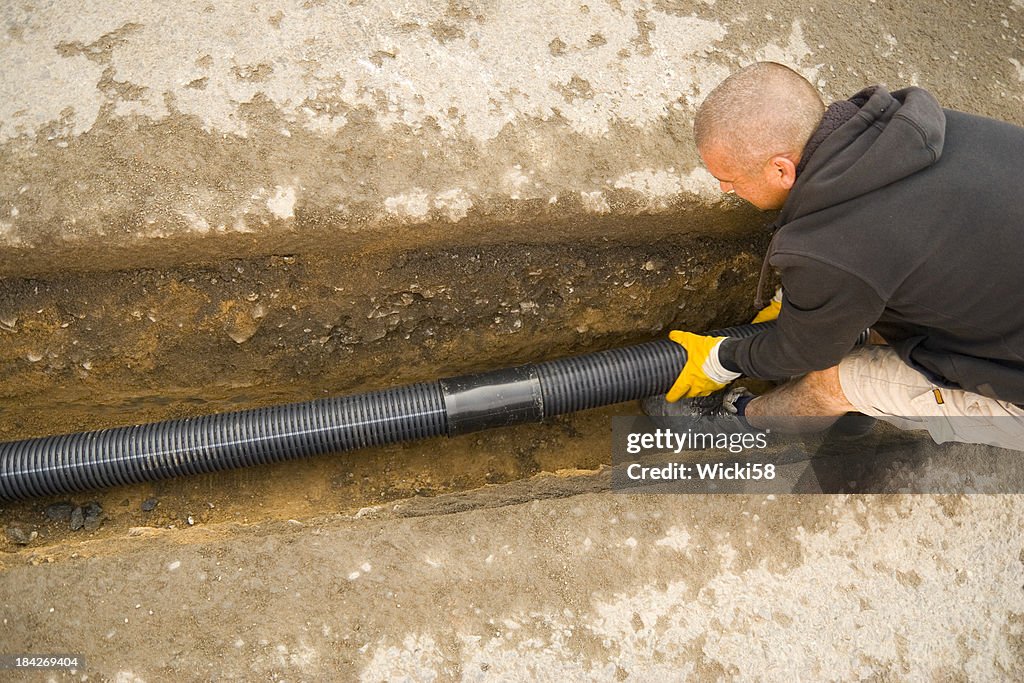 Fitting the Drain Pipes
