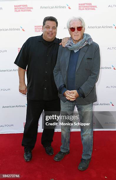 Actor Steve Schirripa and director Bob Giraldi attend the 21st Annual Hamptons International Film Festival on October 12, 2013 in East Hampton, New...