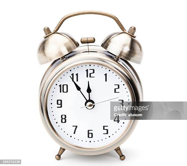alarm clock - alarm clock white background stock pictures, royalty-free photos & images