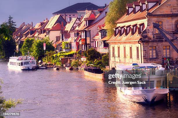 bamberg alter hafen - klein venedig stock-fotos und bilder
