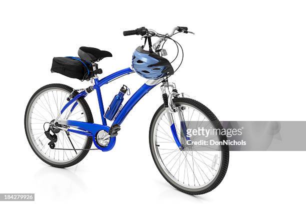 bicycle isolated on white - water bottle on white stock pictures, royalty-free photos & images