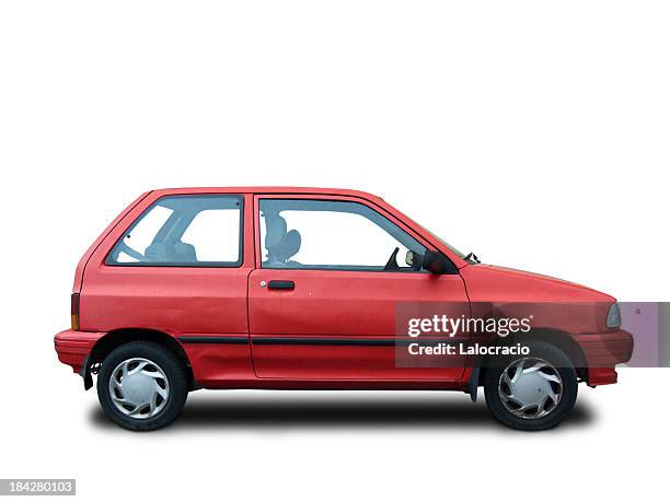 isolato auto - profilo vista laterale foto e immagini stock
