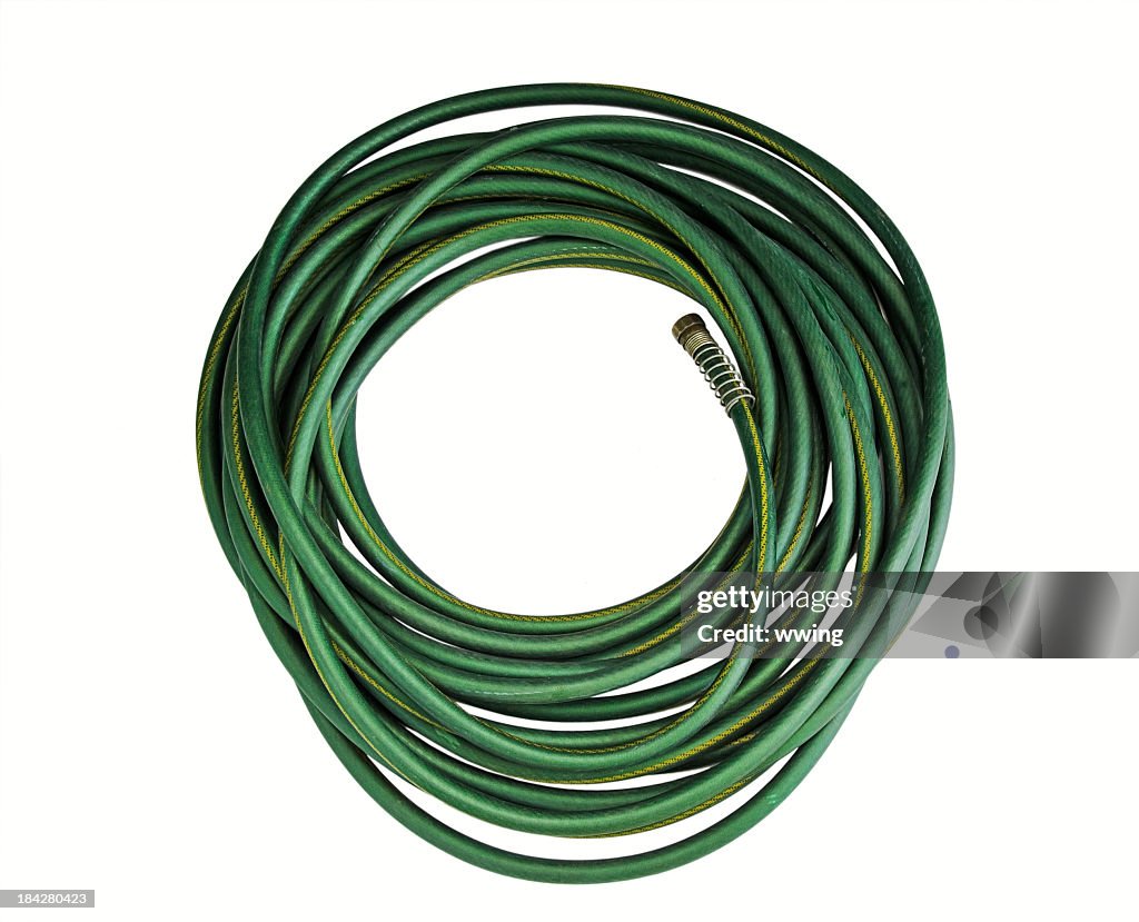 Garden Hose on White