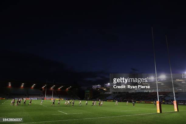 General view inside the stadium during the Allianz Premiership Women's match between Harlequins and Exeter Chiefs at The Stoop on December 09, 2023...