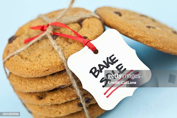 cookies for bake sale - bake sale stock pictures, royalty-free photos & images