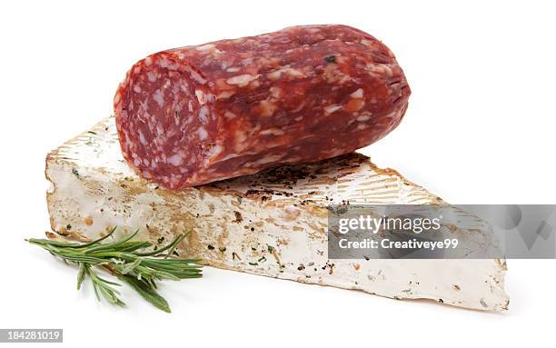 salami aand cheese - salami stock pictures, royalty-free photos & images