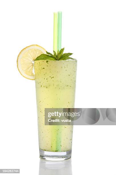 glass of lemonade - frozen drink stock pictures, royalty-free photos & images