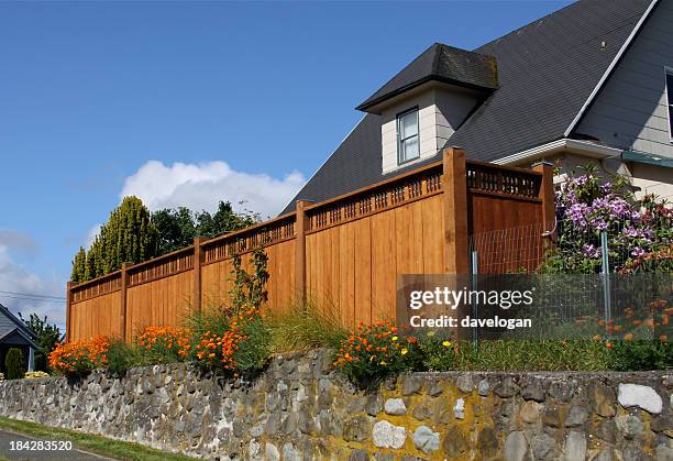 new security fence - fencing stock pictures, royalty-free photos & images