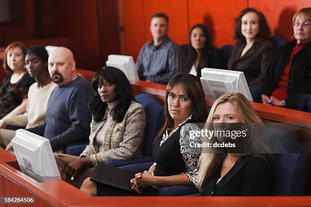 gruppo eterogeneo di giuria - juror law foto e immagini stock