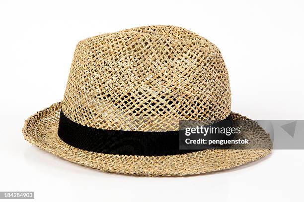 sun hat - strohoed stockfoto's en -beelden