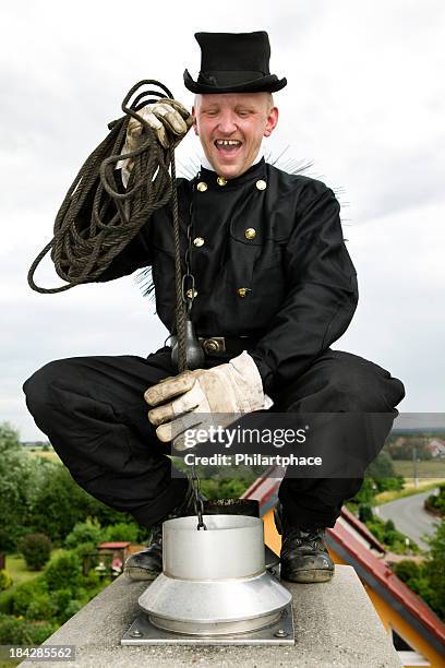 chimney sweep - chimney sweep stock pictures, royalty-free photos & images