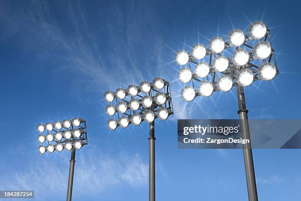 stadium lights - stadium light stock pictures, royalty-free photos & images