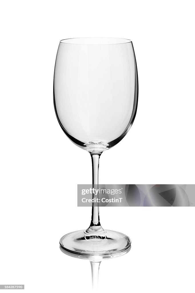 Empty wine glass