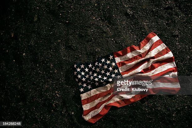 grungy american flag - weathered filter stock pictures, royalty-free photos & images