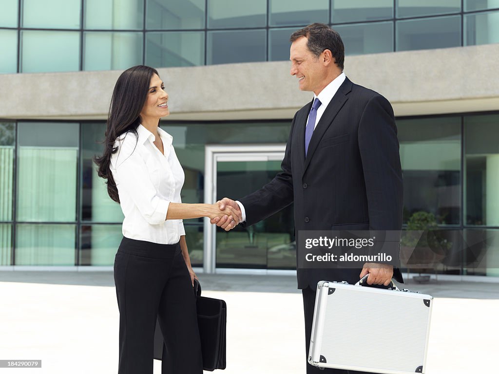 Handshake between business partners