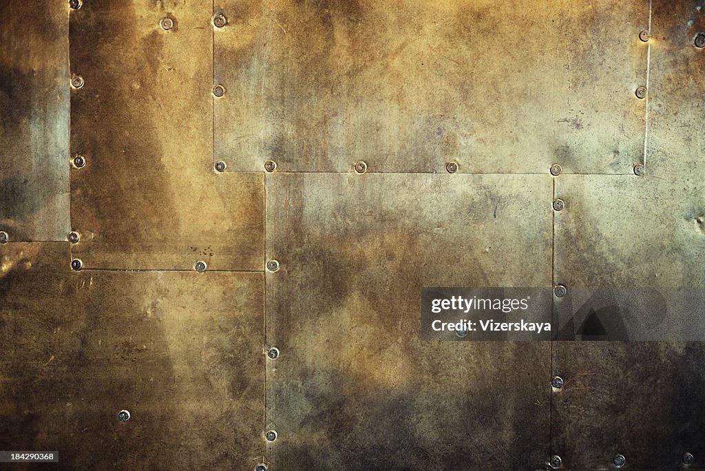 Rusty and damaged metal background