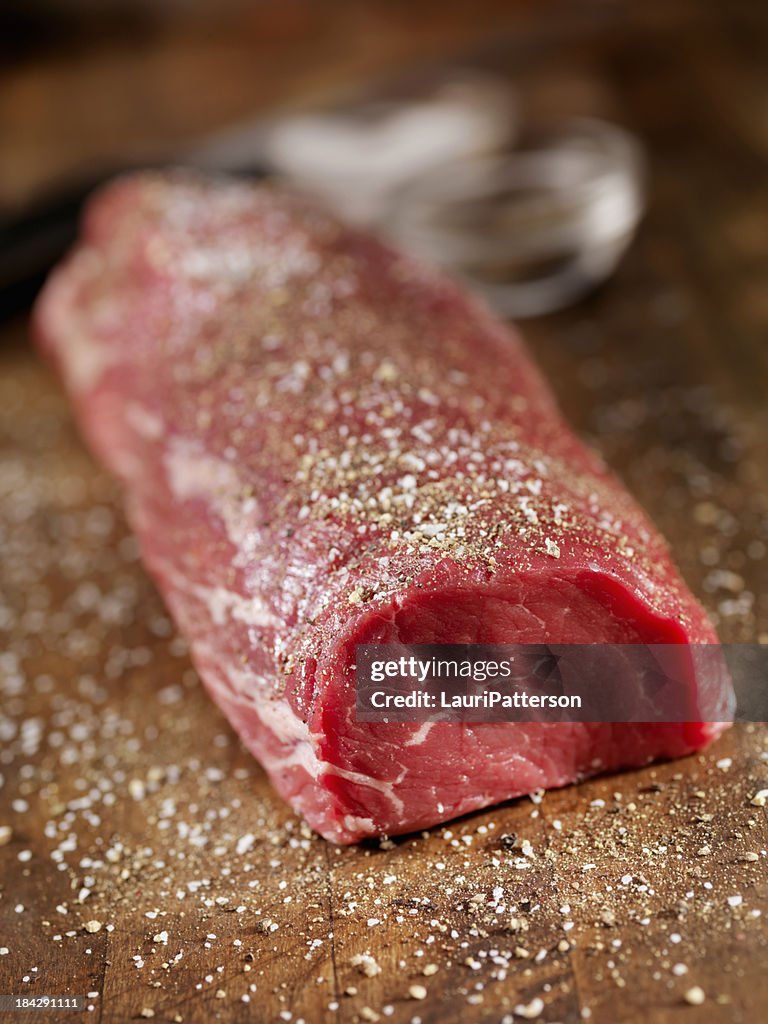 Raw Beef Tenderloin