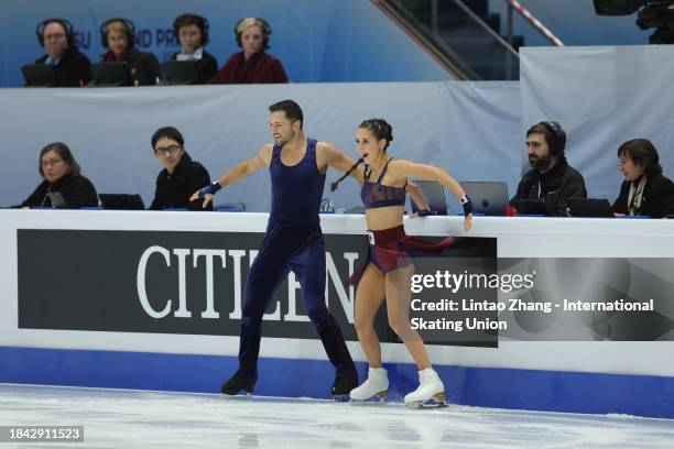 Lilah Fear and Lewis Gibson of Great Britain competes in the Ice Dance Free Dance during day three of the ISU Grand Prix of Figure Skating Final at...