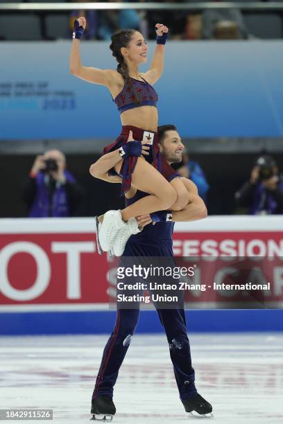 Lilah Fear and Lewis Gibson of Great Britain competes in the Ice Dance Free Dance during day three of the ISU Grand Prix of Figure Skating Final at...