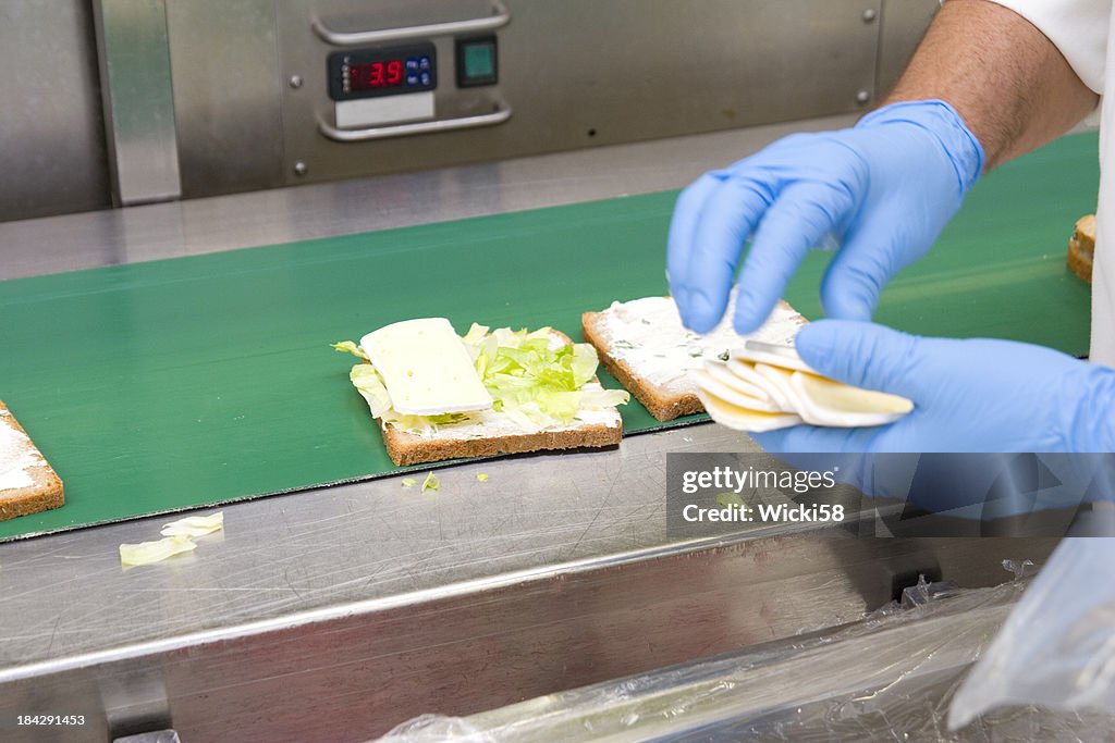 Cheese Sandwich Production