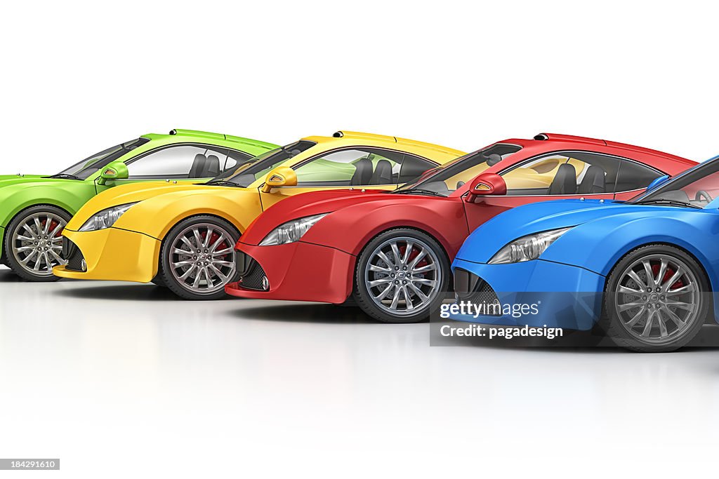 Super Car Color Colorful Supercar High-Res Stock Photo - Getty Images