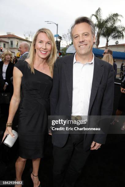 Anna Pfister and Director Wally Pfister seen at the Los Angeles Premiere of Alcon Entertainment's 'Transcendence', on Thursday, April 10, 2014 in...