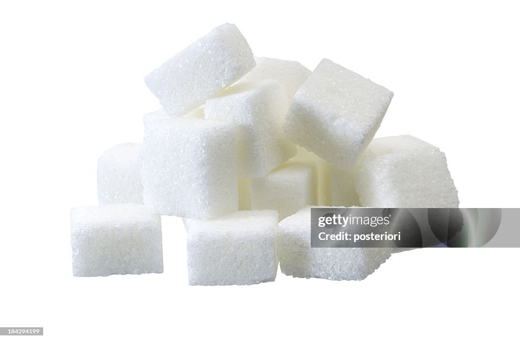 Lump sugar pile