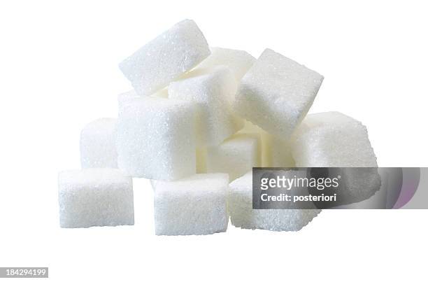 lump sugar pile - granulated sugar stock pictures, royalty-free photos & images