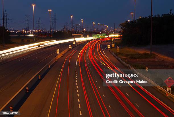 highway - mississauga stockfoto's en -beelden