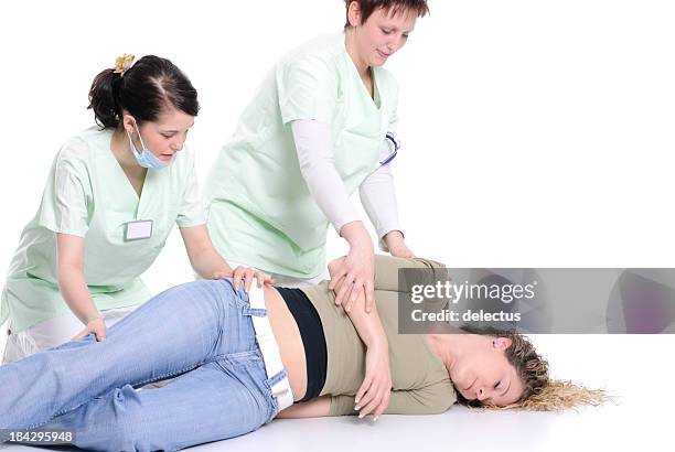 first aid - unconscious person stock pictures, royalty-free photos & images