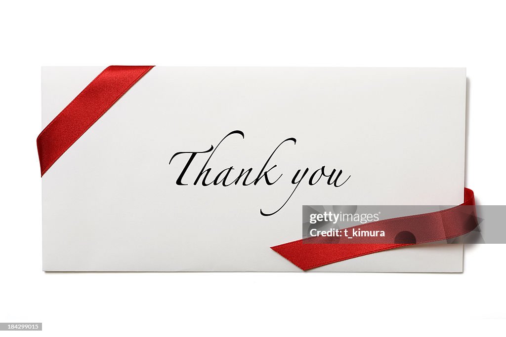 Envelope with Thank you