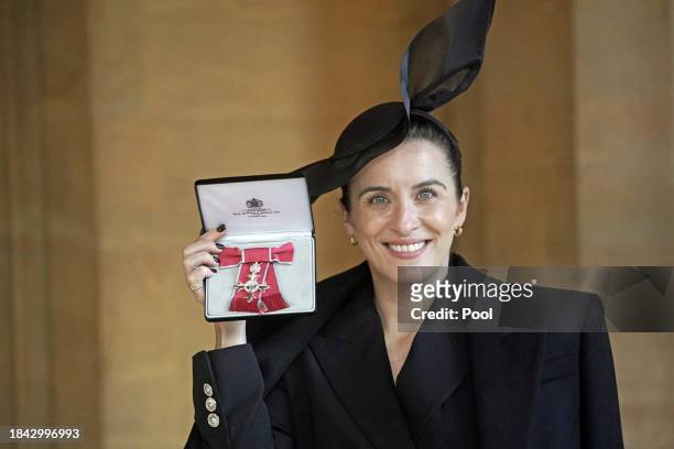 Vicky McClure after being made a Member of the Order of the British Empire during an investiture ceremony at Windsor Castle on December 12, 2023 in...