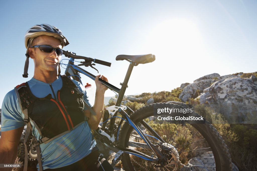 Adventure cycling in the nature