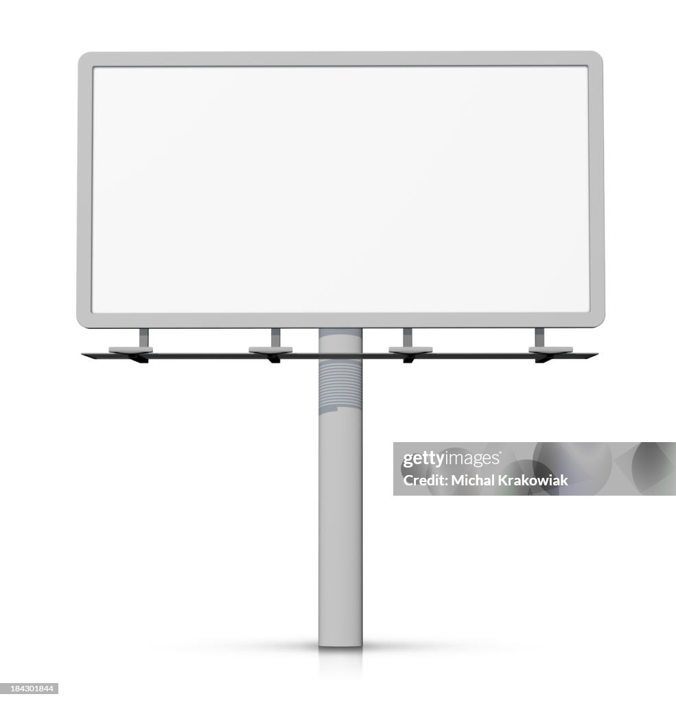 Empty billboard - easy to cut out.