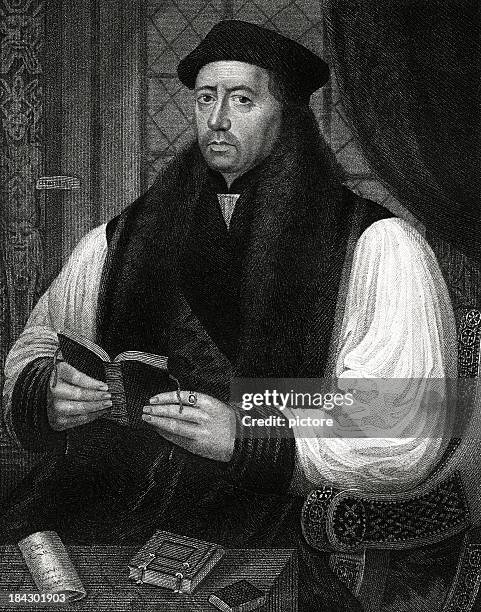 thomas cranmer - archbishop stock illustrations
