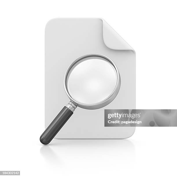file and loupe - loupe stock pictures, royalty-free photos & images